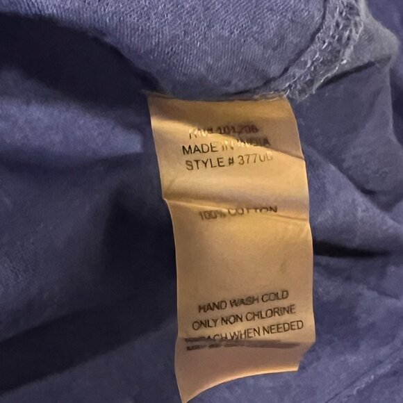 Soft Surroundings Pull On Full Ruffle Hem Midi-Maxi Skirt, Cotton, Blue, LP - Picture 6 of 7